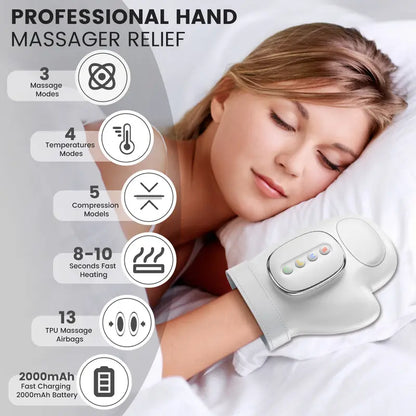 RelaxiHand™ Heated & Compression Electric Massager
